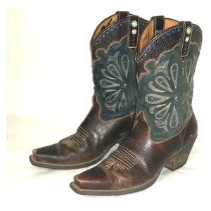 Ariat Daisy Leather Floral Stitch Cowboy Boots